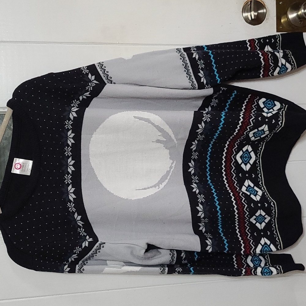 Numskull‎ Bungie Womens Sweater Acrylic Black Gray Sz 2XL GUC